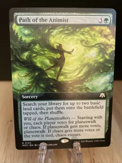 MTG Path of the Animist Extended Art Regular Commander March of the Machine NM/M - Image 1