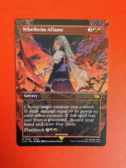 Nibelheim Aflame (Borderless) M FINAL FANTASY 339 NM - Image 1