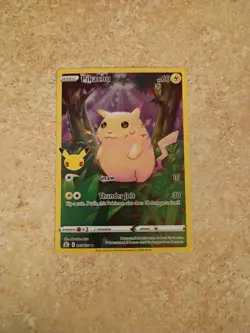 FULL ART Pikachu 005/025 Pokemon 25th Anniversary Celebrations Holo Foil - LP - Image 1