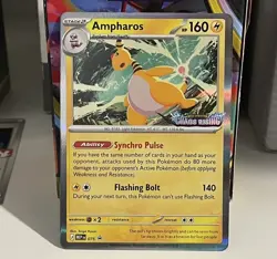 Ampharos 075 CRI Chaos Rising Prerelease Stamped Promo MEP EN Pokemon TCG NM - Image 1