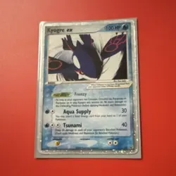 Pokemon Kyogre ex 037 Nintendo Promo Holo EX Basic 100 HP TCG Card 2006 - Image 1