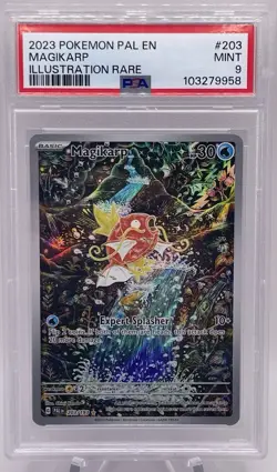 PSA 9 MAGIKARP 2023 POKEMON PALDEA EVOLVED SPECIAL ILLUSTRATION RARE HOLO #203 - Image 1