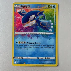 Pokemon Shining Fates #21 Kyogre Holo Rare - Image 1