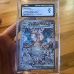 2023 Pokemon Obsidian Flames Charizard Ex #223 CGC 9 Special Illus. Rare - Image 1