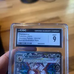 2023 Pokemon Obsidian Flames Charizard Ex #223 CGC 9 Special Illus. Rare - Image 2