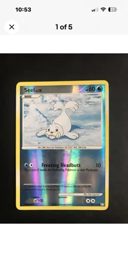 Pokemon TCG 3 Reverse Holo Bundle Ninetales, Bidoof & Seel Private Listing Only - Image 5