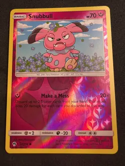Snubbull 137/214 Common Lost Thunder Pokemon Reverse Holo 2018 - Image 1