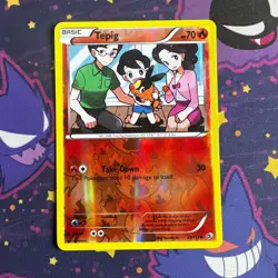 Pokemon Tepig 25/113 Legendary Treasures Reverse Holo Common LP - Image 1