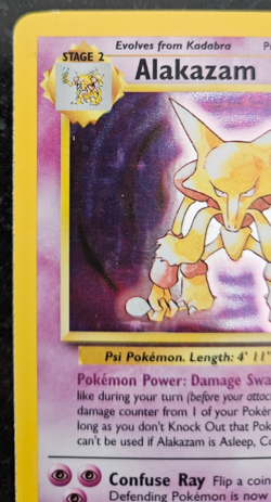 Alakazam 001/102 Base Set Holo - Pokemon TCG - LP - Image 3