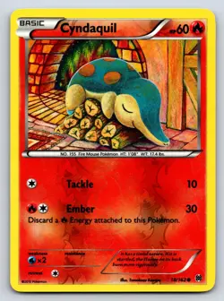 Cyndaquil 18/162 Common BREAKthrough Pokemon Reverse Holo Near Mint - Image 1