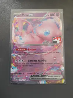 Pokemon Mew EX 151/165 Play! Pokemon Prize Pack Series 5 Stamped - Image 1