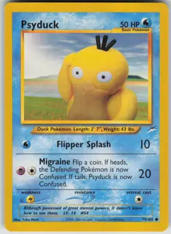 Pokemon TCG Psyduck Common Neo Destiny 079/105 - Image 1