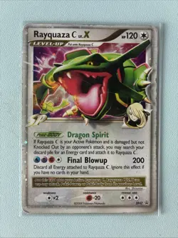 Pokemon TCG Rayquaza C LV.X #DP47 Diamond and Pearl Promos Holo Rare MP/HP 2009 - Image 1
