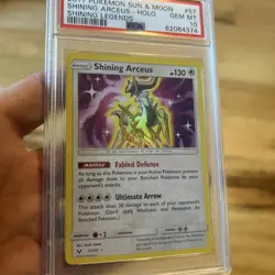 2017 POKEMON SUN & MOON SHINING LEGENDS #57 SHINING ARCEUS-HOLO PSA 10 - Image 3