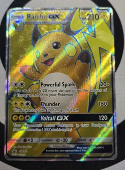 Pokemon Raichu GX SM90 Black Star Promo Shining Legends - Image 1