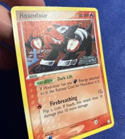 Houndour EX Team Rocket Returns 60/109 Reverse Holo Stamped 2004 Pokemon LP - Image 2