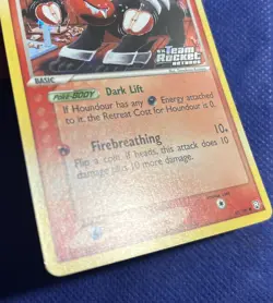 Houndour EX Team Rocket Returns 60/109 Reverse Holo Stamped 2004 Pokemon LP - Image 5