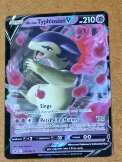 Hisuian Typhlosion V SWSH237 Holo Promo Sword & Shield Promo Pokemon LP - Image 1