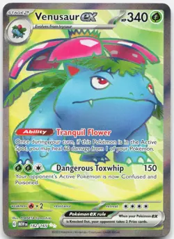 Pokemon TCG Venusaur ex - SV: Scarlet & Violet 151 Ultra Rare 182/165 Holo - Image 1