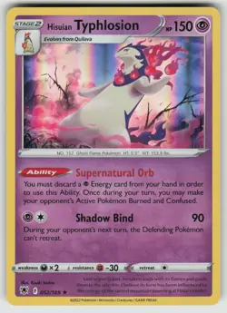 Hisuian Typhlosion 052/189 Holo Rare Astral Radiance Pokemon Near Mint - Image 1