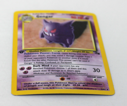 1999 Pokemon Fossil 1st Edition Gengar Holo 5/62 - Image 3