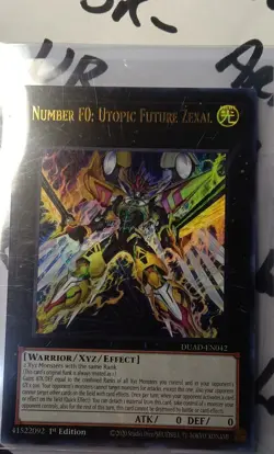 Number F0: Utopic Future Zexal DUAD-EN042 Duelist's Advance 1st Edition - Image 1
