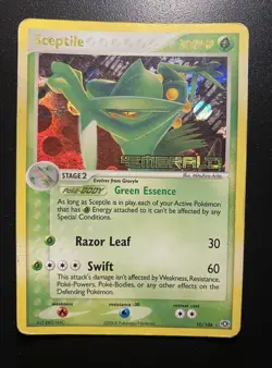 Pokemon Card-Sceptile -Holo-Ex Emerald 10/106-STAMPED-ENG-LP - Image 1