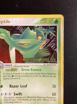 Pokemon Card-Sceptile -Holo-Ex Emerald 10/106-STAMPED-ENG-LP - Image 3