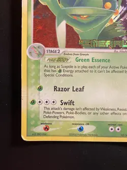 Pokemon Card-Sceptile -Holo-Ex Emerald 10/106-STAMPED-ENG-LP - Image 5