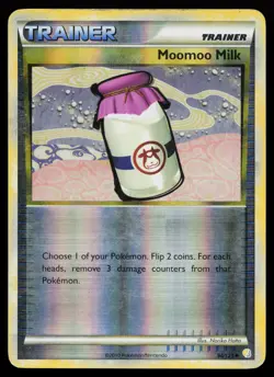 Moomoo Milk 94/123 Uncommon HeartGold SoulSilver Reverse Holo Pokemon Card - Image 1