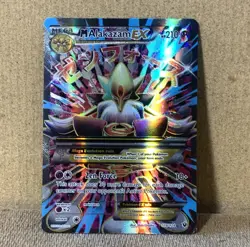 Pokemon Card TCG Mega M Alakazam EX 118/124 Fates Collide Full Art Rare Played - Image 1
