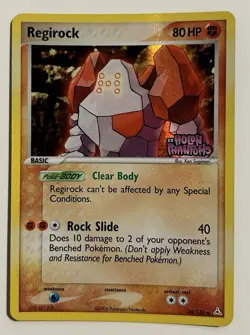 Pokemon TCG Regirock 28/110 Holon Phantoms Reverse Holo Card NM / LP - Image 1