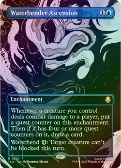 1 x Waterbender Ascension - Borderless (310) - Foil - TLA - LP - MTG - Image 1