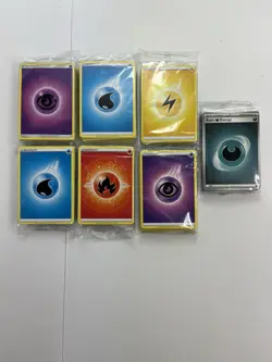 Pokemon TCG Basic Energy Lot - 7 Sealed ETB Packs (45 Each) Sword & Shield - Image 1