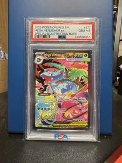 2025 Pokemon Mega Evolution Mega Venusaur EX Special Illustration Rare PSA 10 - Image 1