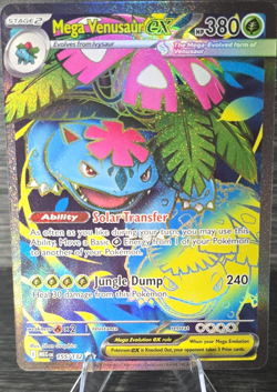 Pokemon TCG Mega Venusaur EX Secret Rare Full Art Evolutions 155/132 - Image 1