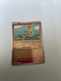Pokemon TCG Twilight Masquerade Chimchar Reverse Holo Card 031/167 - Image 1