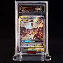 Espeon & Deoxys GX SR CSM2bC-167/150 Pokemon Card Chinese #APH GRADE 10 #2 - Image 1