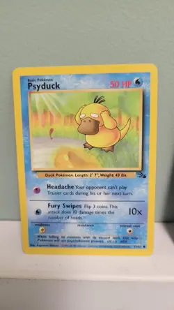 Pokemon TCG Psyduck & Golduck Fossil Edition Unlimited NM - Image 2