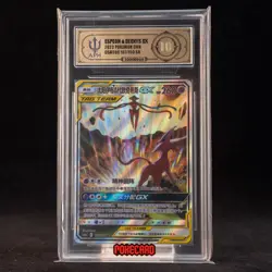 Espeon & Deoxys GX SR CSM2bC-167/150 Pokemon Card Chinese #APH GRADE 10 #1 - Image 1