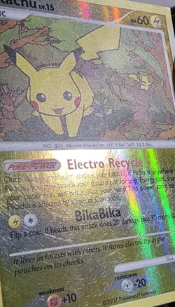 SQUARE CUT ERROR Pikachu 94/123 Mysterious Treasures Reverse Holo Pokemon TCG - Image 4