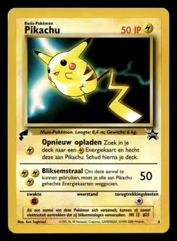 Dutch Pikachu No. 4 World Collection Gold Tail Promo Pokemon NM - Image 1