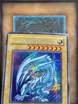 Yugioh Blue-Eyes White Dragon DDS-001 Parallel Secret Rare Promo LP - Image 2