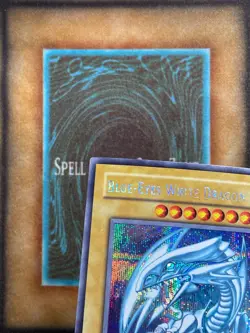 Yugioh Blue-Eyes White Dragon DDS-001 Parallel Secret Rare Promo LP - Image 5