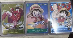 ONE PIECE Monkey D. Luffy Promo Lot ( P-106, P-037, P-033) NM-M - Image 1