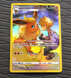 Flareon TG01/TG30 Holo Brilliant Stars Trainer Gallery Pokemon NM Card - Image 3