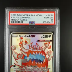 PSA 10 Guzzlord GX SV71/SV94 Pokemon Hidden Fates Full Art Holo Card - Image 2