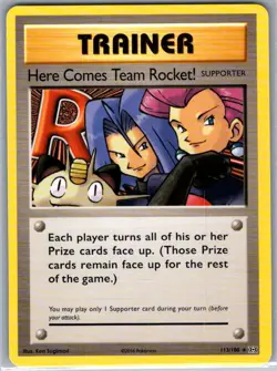 Here Comes Team Rocket! 113/108 Non Holo XY - Evolutions - Pokemon Card - NM - Image 1