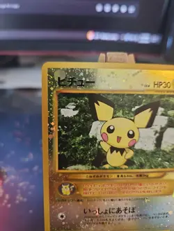 Pokemon Pichu TCG Neo No.172 Rare Japanese Holo Card VLP Condition Reverse Holo - Image 2