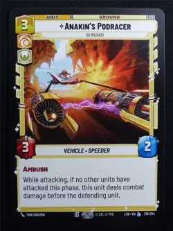Anakin's Podracer 219/264 - Star Wars Unlimited Card #A1 - Image 1